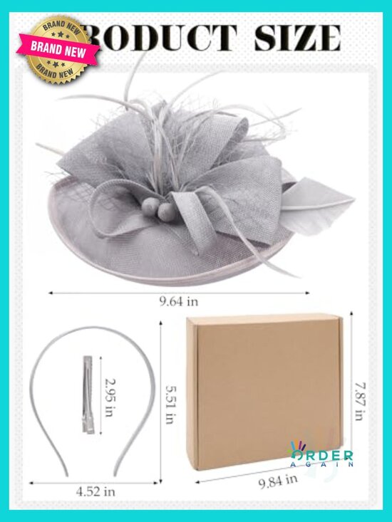 Vintage Fascinator Hat with Lace and Silk - Tea Party Church Headpiece Headband